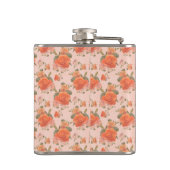 rose pink orange floral pattern wedding spring flachmann (Rückseite)