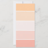 Rose Pink Peach House Erwärmung Party Einladung (Rückseite)