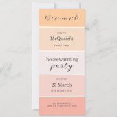 Rose Pink Peach House Erwärmung Party Einladung (Vorderseite)