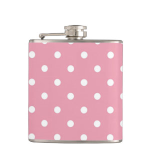 Rose Pink Polka Dot Flasche Flachmann