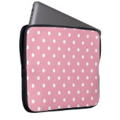 Rose Pink Polka Dot Laptop-Sieb Laptopschutzhülle (Vorne Rechts)