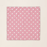 Rose Pink-Polka-Punkte Schal<br><div class="desc">Ein wunderschöner Rosa-Schatten, der nur einen Hauch rosiger Farbe hat, sodass es heller und heller zu dunkeln ist. Einige der Produkte enthalten auch passende Rose und weiße Polka-Punkte. Sie sind eine leere Leinwand für Ihre Texte oder Bilder.</div>