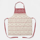 Rose Pink Snowflake Tinsel Schürze (Vorderseite)