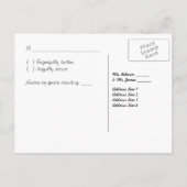 Rose (pink) UAWG Postkarte (Rückseite)