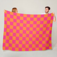 Rose Pink und Orange Prüfmuster