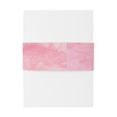 ROSE PINK WATERCOLOR POPPIES WEDING EINLADUNGSBANDEROLE (Rückseitenbeispiel)