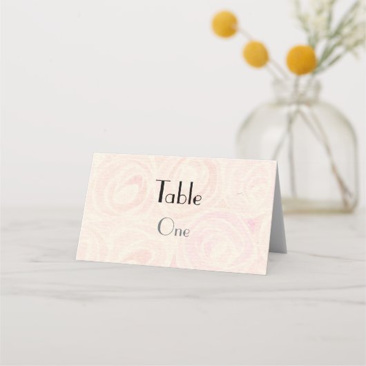 Rose Platzkarte (Vorderseite)