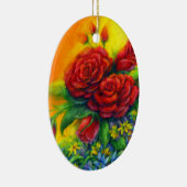 Rose Plumage Keramik Ornament (Rechts)