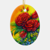 Rose Plumage Keramik Ornament (Hinten)
