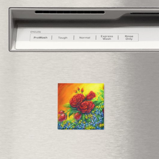 Rose Plumage Magnet (In Situ (Geschirrspüler))