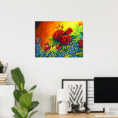 Rose Plumage Poster (Heimbüro)