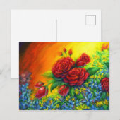 Rose Plumage Postkarte (Vorne/Hinten)