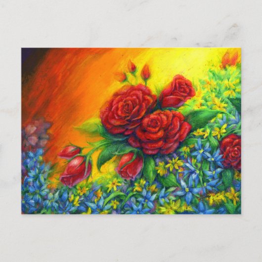 Rose Plumage Postkarte (Vorderseite)