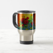 Rose Plumage Reisebecher (Vorderseite Links)