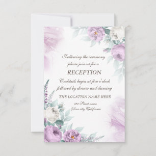 Rose Polka Dots Wedding Einladung