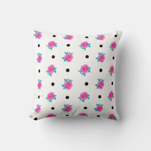 Rose & Polka Dots - Whimsy Zuhause Gemustert Kissen
