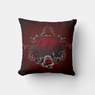 * Rose Polyester Kissen 16" x 16"