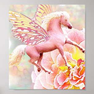 Rose Pony Fairy Poster