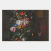 Rose Poppies und andere Blume - Rachel Ruysch Geschenkpapier Set (Vorderseite 3)