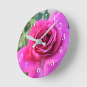 Rose Portrait Runde Uhr (Winkel)