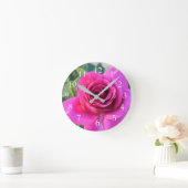 Rose Portrait Runde Uhr (Zuhause)