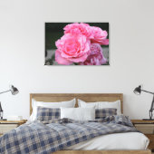 Rose Portrait Stretched Canvas Print Leinwanddruck (Insitu (Schlafzimmer))
