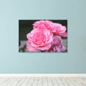 Rose Portrait Stretched Canvas Print Leinwanddruck (Insitu (Holzboden))