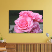 Rose Portrait Stretched Canvas Print Leinwanddruck (Insitu (Wohnzimmer))