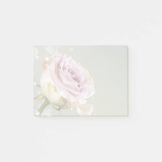 Rose Post-it Klebezettel (Vorderseite)