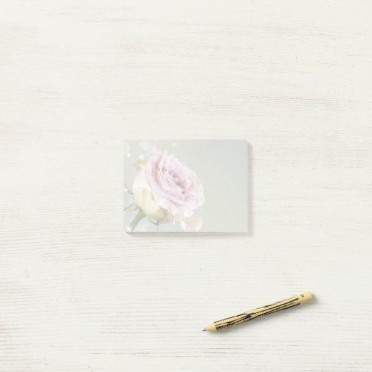 Rose Post-it Klebezettel (Auf Schreibtisch)
