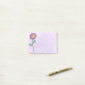 Rose Post-it Klebezettel (Auf Schreibtisch)