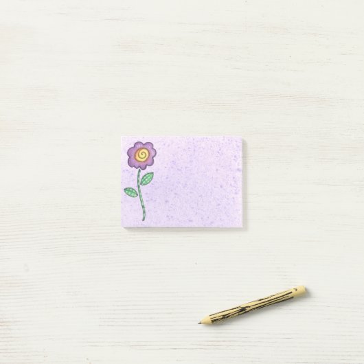 Rose Post-it Klebezettel (Auf Schreibtisch)