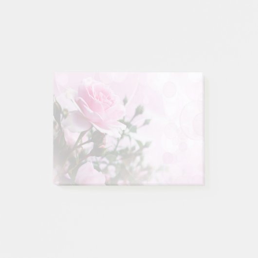 Rose Post-it Klebezettel (Vorderseite)