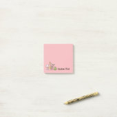 Rose Post-it Klebezettel (Auf Schreibtisch)