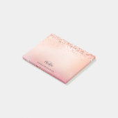 Rose Post-it Klebezettel (angewinkelt)