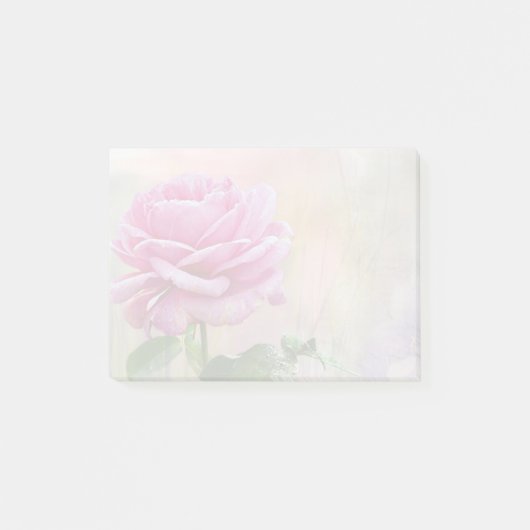 Rose Post-it Klebezettel (Vorderseite)