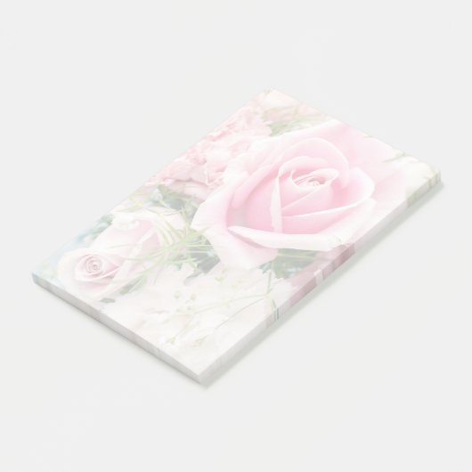 Rose Post-it Klebezettel (angewinkelt)