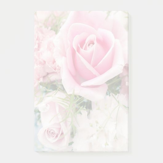 Rose Post-it Klebezettel (Vorderseite)