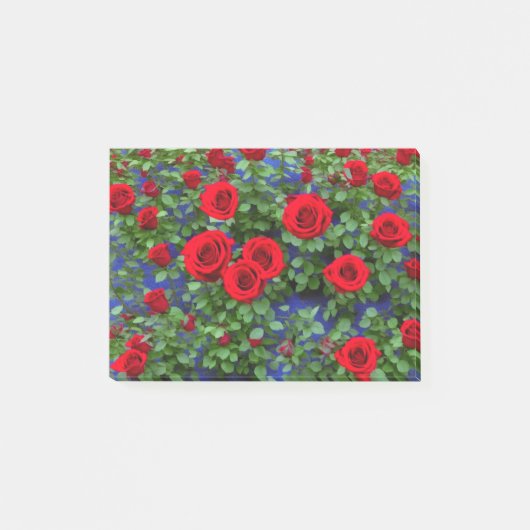 Rose Post-it Klebezettel (Vorderseite)