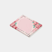 Rose Post-it Klebezettel (angewinkelt)