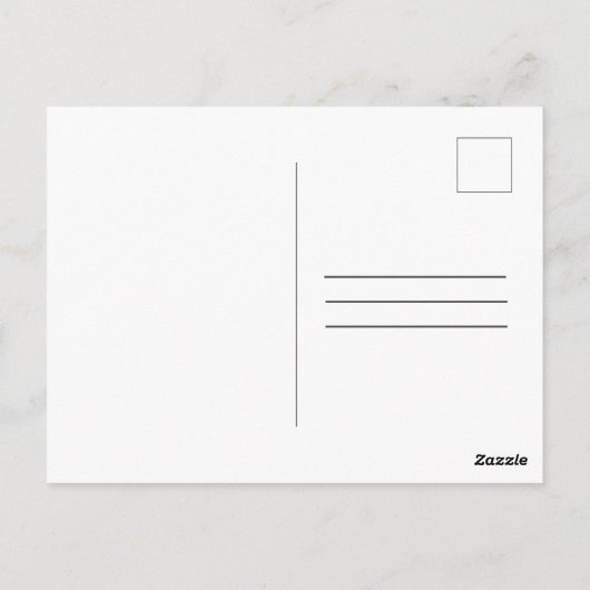 Rose PostCard Postkarte (Rückseite)