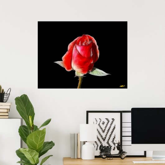 Rose Poster (Heimbüro)