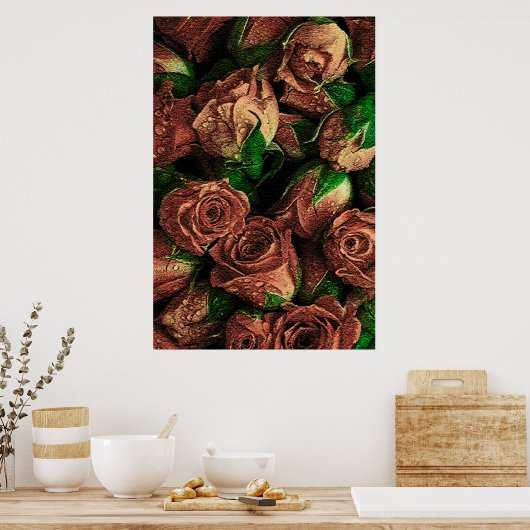 Rose Poster (Küche)