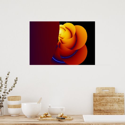 Rose Poster (Küche)