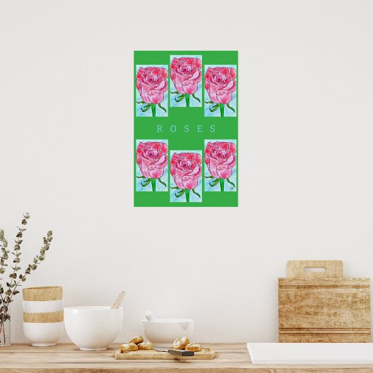 Rose Poster (Küche)