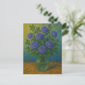 Rose Postkarte (Stehend Vorderseite)