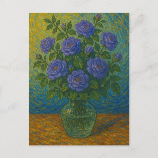 Rose Postkarte (Vorderseite)