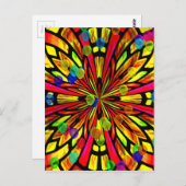 Rose Postkarte (Vorne/Hinten)