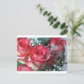 Rose Postkarte (Stehend Vorderseite)