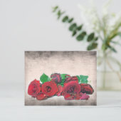 Rose Postkarte (Stehend Vorderseite)